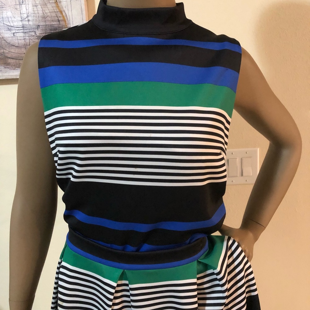 Design Studio Navy Blue sleeveless blouse